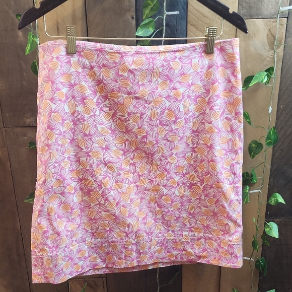 Talbots Dresses & Skirts - Talbots Floral Pink Skirt Size 10